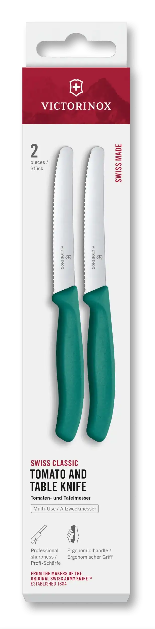 Swiss Classic Tomato and Table Knife Set, 2 Pieces, 4 in